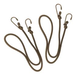 Lot/2 sandows longueur 75 cm - &Oslash; 6 mm Exp&eacute;dition tan