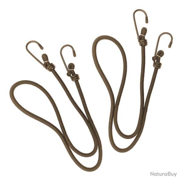 Lot/2 sandows longueur 75 cm - � 6 mm Exp�dition tan