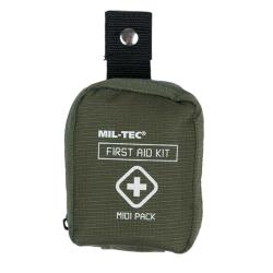 KIT DE PREMIERS SECOURS MIL-TEC MIDI PACK VERT