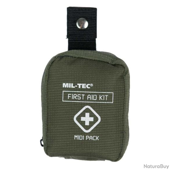 KIT DE PREMIERS SECOURS MIL-TEC MIDI PACK VERT