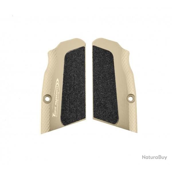Poignes courtes Highgrip - pour Tanfoglio large frame - Sable - TONI SYSTEM