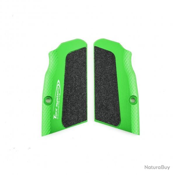 Poignes courtes Highgrip - pour Tanfoglio large frame - Vert - TONI SYSTEM