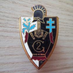 insigne militaire  2 &eacute;me r&eacute;giment du g&eacute;nie ( Delsart ) H330 collection