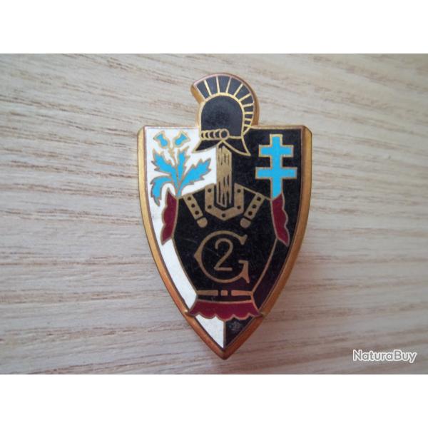 insigne militaire  2 �me r�giment du g�nie ( Delsart ) H330 collection