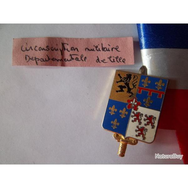 insigne circonscription militaire dpartementale de Lille