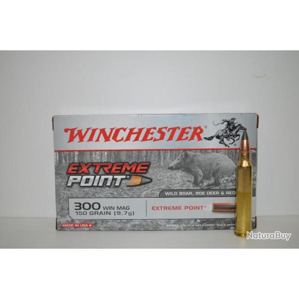 1 boite de Balles calibre 300Wm Extreme Point 150Gr