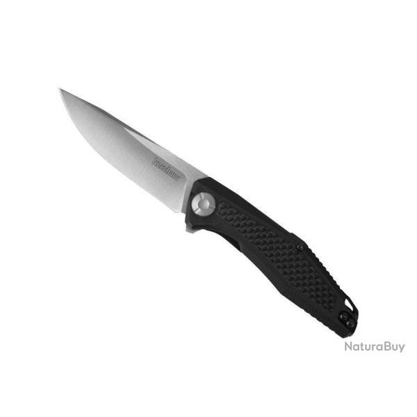 BEL636 COUTEAU KERSHAW "ATMOS" LAME ACIER MECANISME KVT BALL BEARING MANCHE 10CM NOIR NEUF