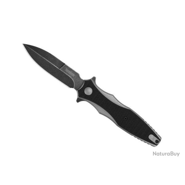 BEL637 COUTEAU KERSHAW "DECIMUS" LAME STYLE DAGUE MONO TRANCHANT  NOIRE MANCHE 11CM NEUF