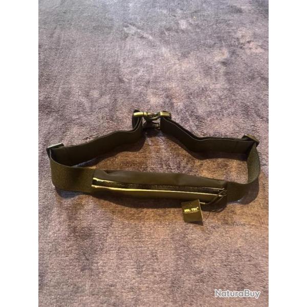 SAC BANANE DE CEINTURE RANGE BILLET FIN LEGER ET IMPERMEABLE EN LYCRA NOIR