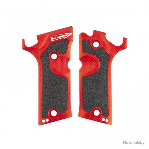 Poign�es all�g�es pour Beretta 92X Defensive (pour IDPA) - Rouge - TONI SYSTEM