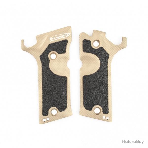 Poignes allges pour Beretta 92X Defensive (pour IDPA) - sable - TONI SYSTEM