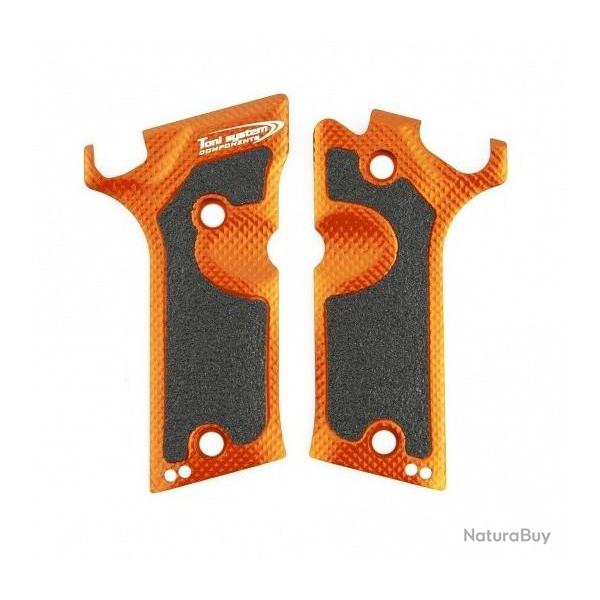 Poignes allges pour Beretta 92X Defensive (pour IDPA) - Orange - TONI SYSTEM