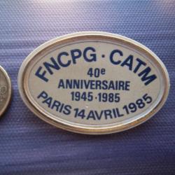 badge f&eacute;d&eacute;ration nationale des combattants prisonniers de guerre 40 &eacute;me