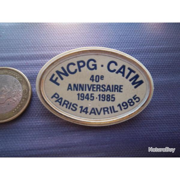 badge f�d�ration nationale des combattants prisonniers de guerre 40 �me