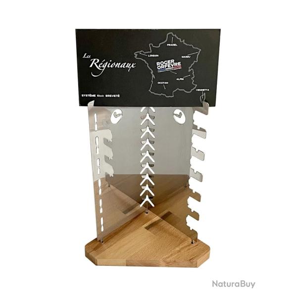 Pr�sentoir pour 6 couteaux "K2/Les r�gionaux" (vide) [Roger Orf�vre]