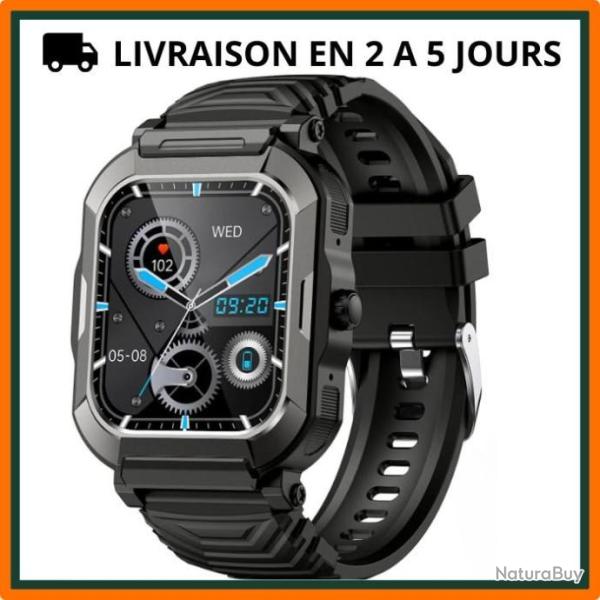Montre militaire connect�e multifonctions - 1 bracelet suppl�mentaire - Livraison gratuite et rapide