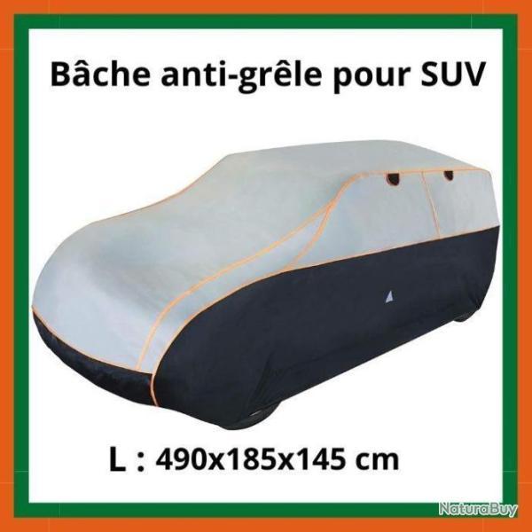 B�che anti-gr�le pour SUV - L : 490x185x145 cm - Livraison gratuite