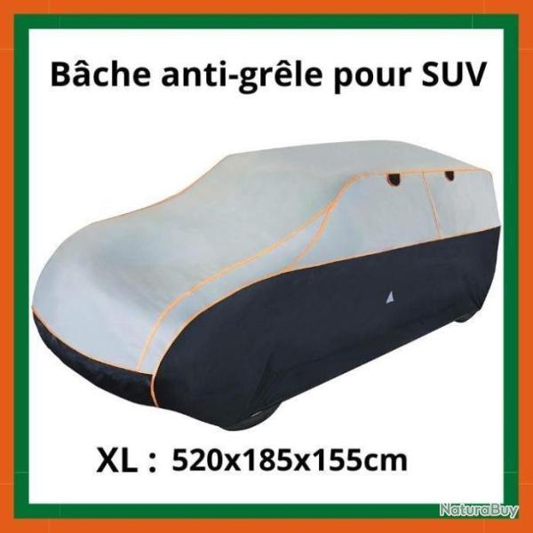 B�che anti-gr�le pour SUV - XL : 520x185x155 cm - Livraison gratuite