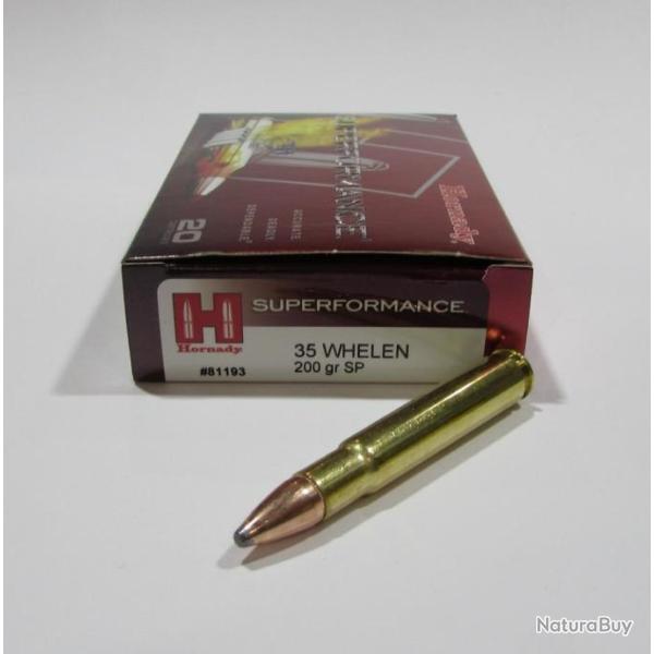 1 boites neuve de 20 cartouches  de calibre 35 Whelen, Hornady Superformance 200grs
