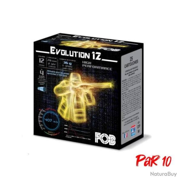 Cartouches de chasse FOB Evolution 36 HP Cal.12 70 36 g Par 10