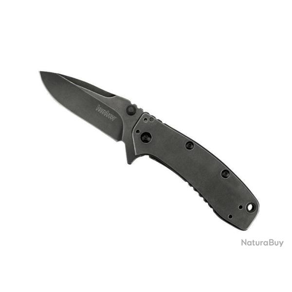 BEL642 COUTEAU KERSHAW "CRYO II BLACKWASH" LAME ACIER OUVERTURE SPEEDSAFE MANCHE 11CM BLACKWASH NEUF