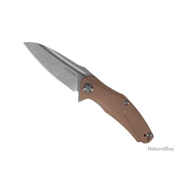 BEL643 COUTEAU KERSHAW "NATRIX COPPER" LAME ACIER MECANISME KVT BALL BEARING MANCHE CUIVRE NEUF