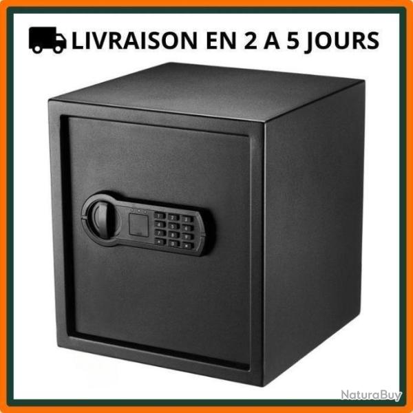 Coffre-fort pour arme de poing en acier avec pav� num�rique �lectronique - Cl�s de secours