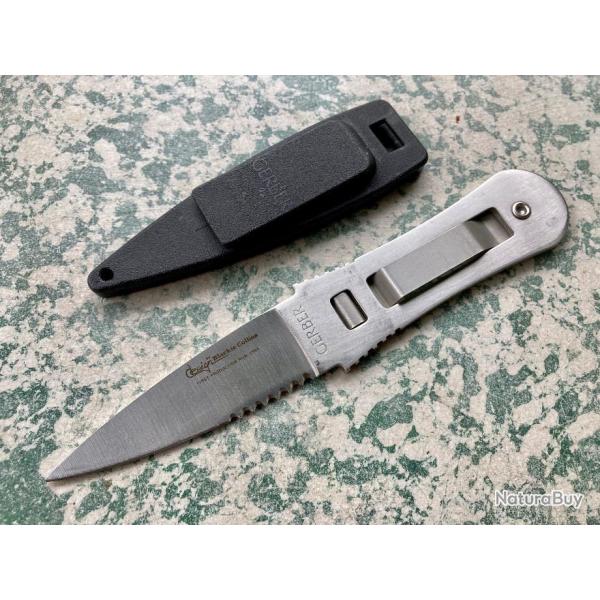 GERBER BLAKIE COLLINS CLIP LOCK RIVERMASTER FIRST RUN POIGNARD DAGUE COUTEAU DE BOTTE NO COLDSTEEL