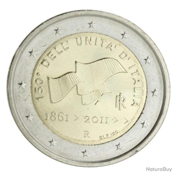 2 Euros Commmorative  ITALIE 1861 2011-Unification italienne Pice commmorative 150e anniversaire
