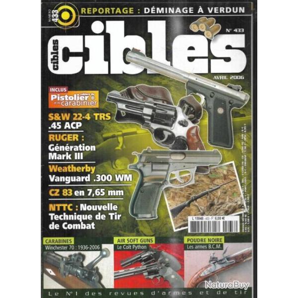 cibles 433 carabine weatherby vangard cal 300, d�miner � verdun, pps 43, longue distance une aventur