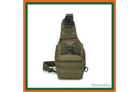 Sac à bandoulière Tactique Militaire Sac à Dos à bandoulière Hommes Sac de Poitrine en Plein air Escalade Camping pêche Trekking Molle Sacs