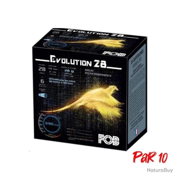 Cartouches FOB Evolution 28 HP BG - Cal.28/70 - 7,5 / Par 10