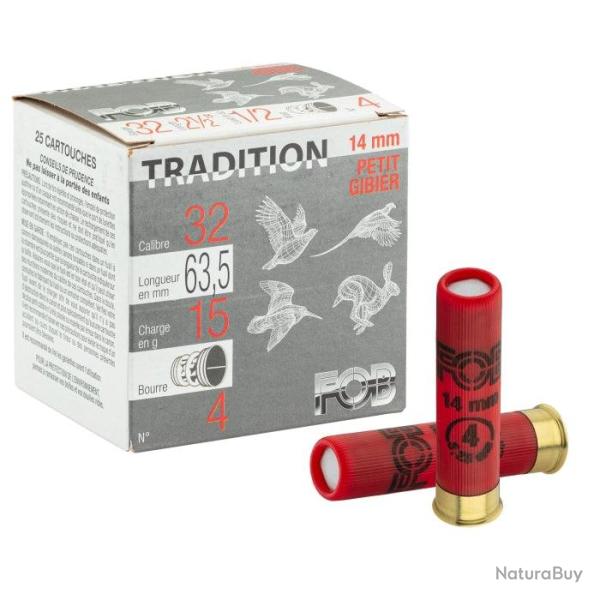 Cartouches petit gibier FOB 14 mm Par 5