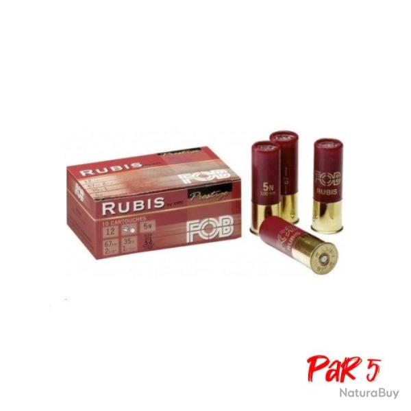 Munitions de chasse FOB Rubis Cal.12 67 Par 5