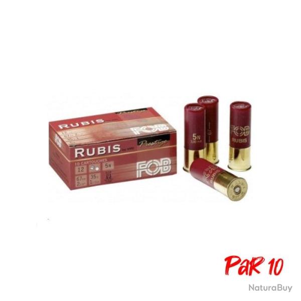 Munitions de chasse FOB Rubis Cal.12 67 Par 10