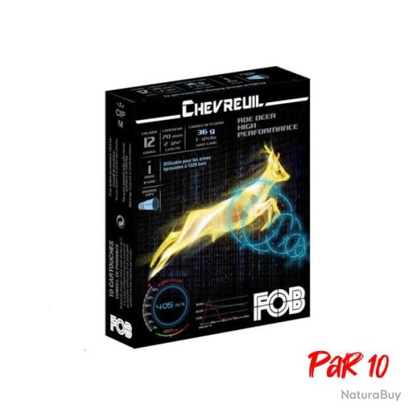 Cartouches de chasse FOB Chevreuil HP Par 10 12 70