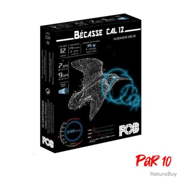 Cartouches de chasse FOB Sp�cial B�casse - Cal.20/70 - 7 3/4 + 9 3/4 / Par 10