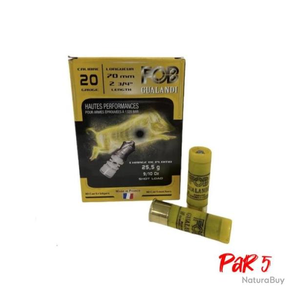 Balles FOB Gualandi HP - Cal.20/70 - 26 g / Par 5