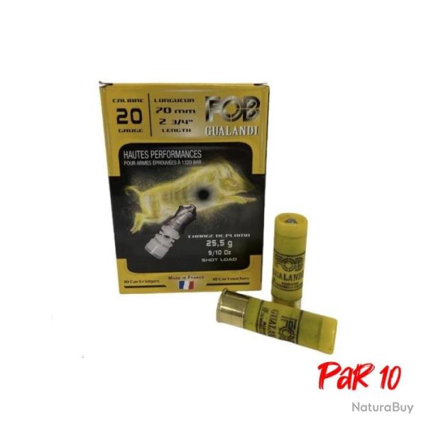 Balles FOB Gualandi HP - Cal.20/70 - 26 g / Par 10
