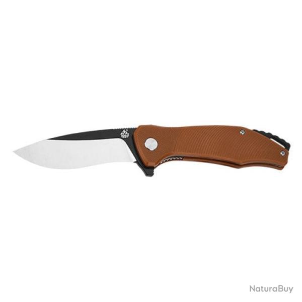 Couteau de poche QSP Raven - 20 cm - Marron