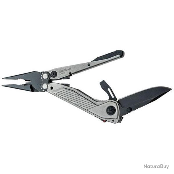 Couteau multifonction Sog Flash MT - 7 fonctions 14,1 cm / Noir/Argen - 14,1 cm / Noir/Argent