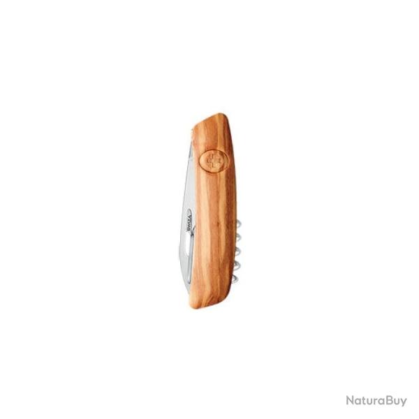Couteau multifonction Swiza D03 Bois - 11 fonctions 7,5 cm / Olivier - 7,5 cm / Olivier