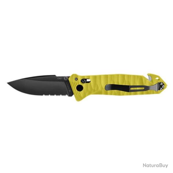 Couteau de poche TB Outdoo CAC Mixte Toxifi� - 4 fonctions 23,8 cm / - 23,8 cm / Jaune