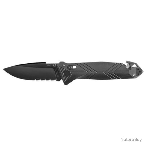 Couteau de poche TB Outdoo CAC Mixte - 4 fonctions 23,8 cm / Rouge - 23,8 cm / Noir