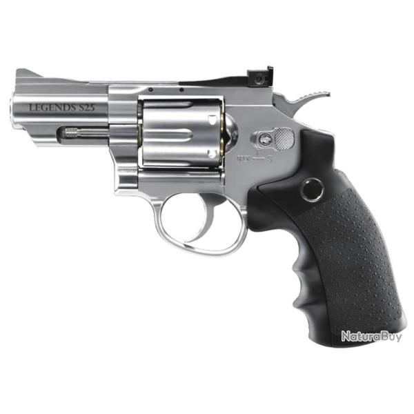 Revolver CO2 Legends S25 canon 2.5" chrom� cal4.5mm 6cps SA/DA