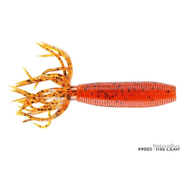 Leurre Souple Gary Yamamoto Fat Ika 10cm 9003 - Fire Craw