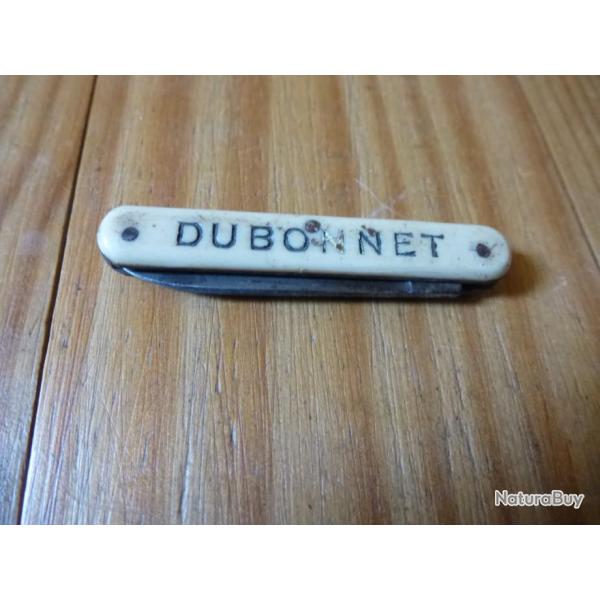 VIEUX COUTEAU  PUBLICITAIRE DUBONNET