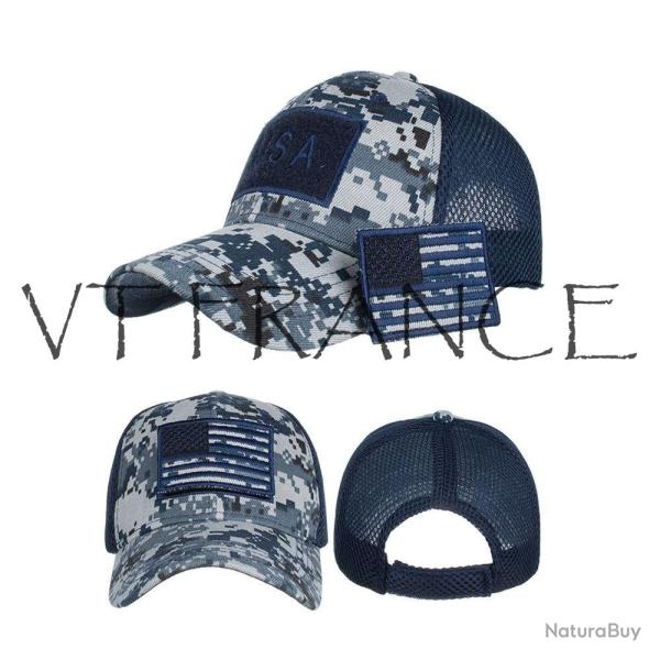 Casquette Brodee USA Camouflage-Bleu 20260729082521