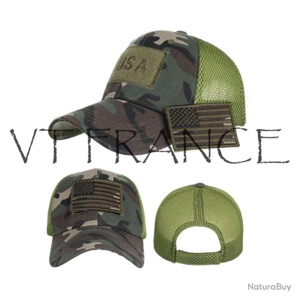 Casquette Brodee USA Camouflage-Army Green 20260729082521