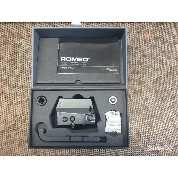 viseur SIG SAUER ROMEO8H multi r�ticule dont le 2 MOA BALLISTIC CIRCLE DOT